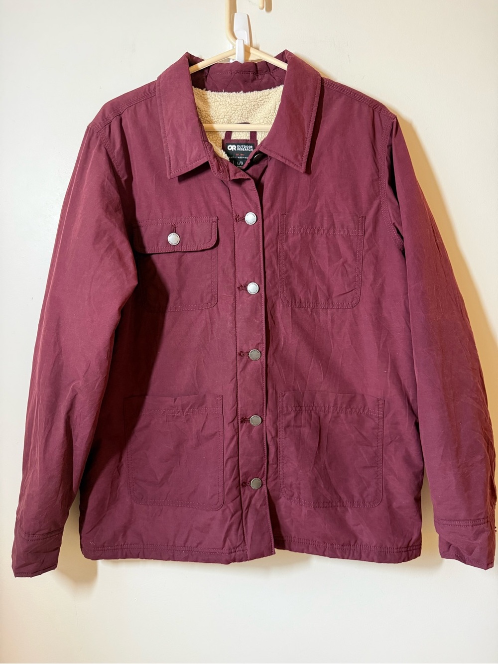 Outdoor Research Sherpa-Lined button up Jacket pockets casual